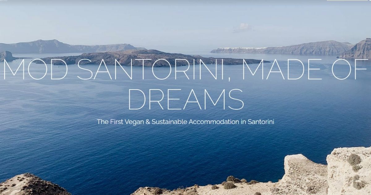 サントリーニ島初となるヴィーガンホテルMOD Santorini